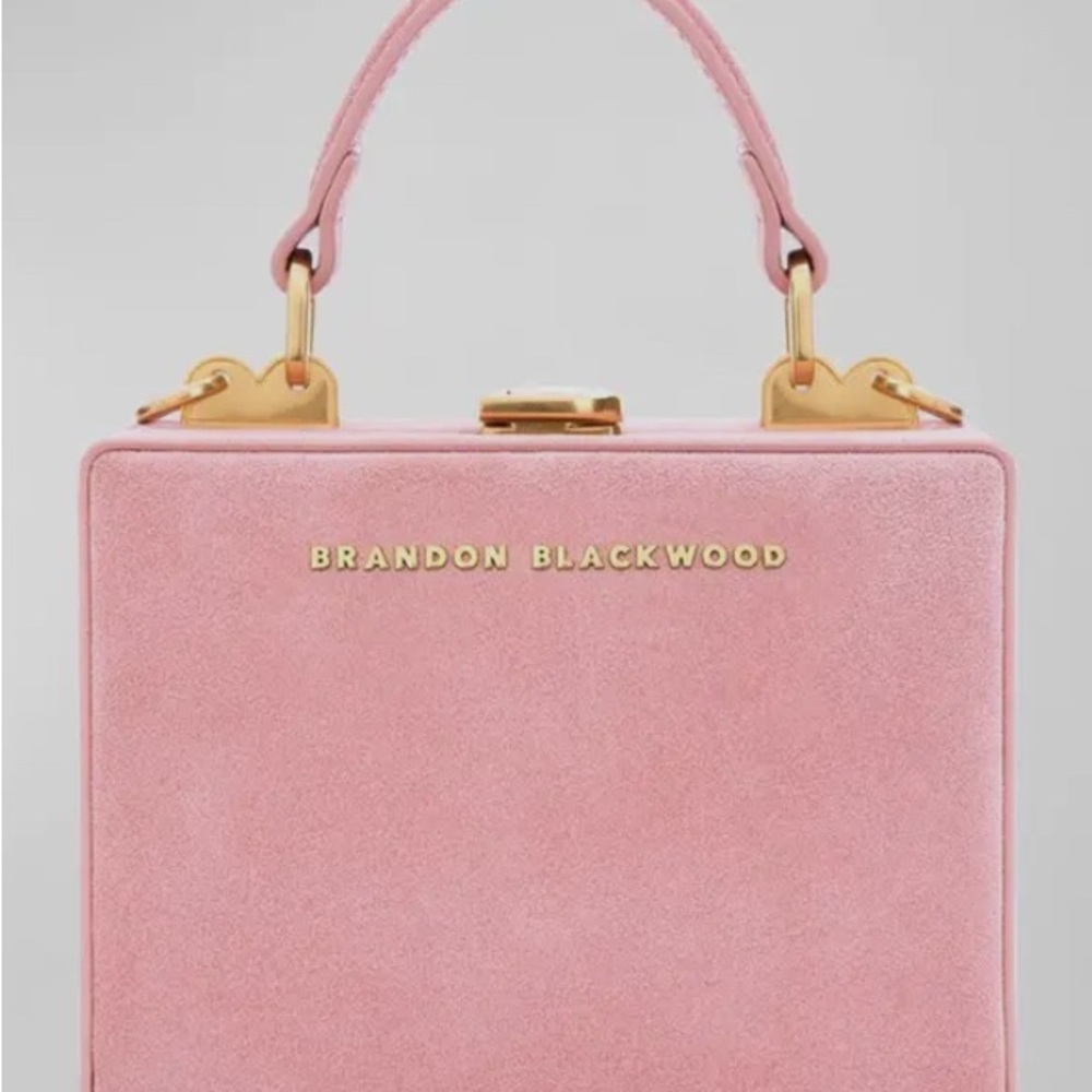 Brandon Blackwood Pink Suede Kendrick Mini Trunk